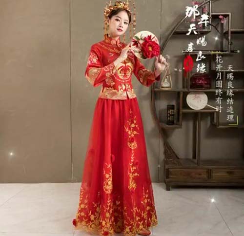 邯郸美发化妆学校分享中式新娘妆造型